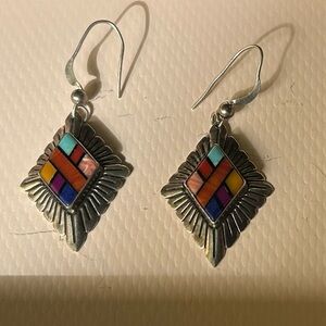 Q T Sterling Southwestern earrings.